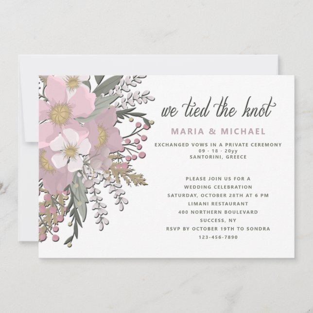 Invitación de Boda de Cornejo Rosa (Anverso)