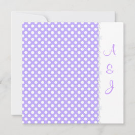 INVITACIÓN DE BODA DE CRISTALES DE LILAC SPOT