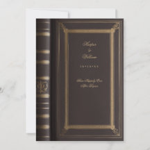 Invitación de boda de cuento de hadas vintage
