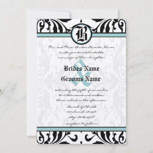 Invitación de boda de Damasco del Renacimiento Med