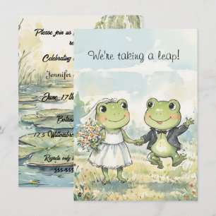Invitación de boda de descarga digital de pareja d