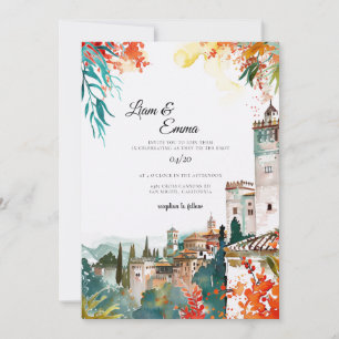 Invitación de boda de destino en España España