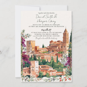 Invitación de Boda de Destino en paisaje de España