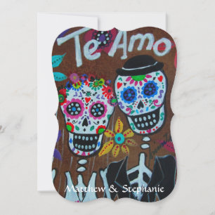 INVITACIÓN DE BODA DE DIA DE LOS MUERTOS