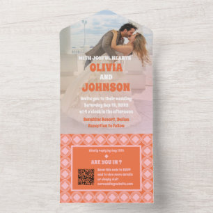 Invitación de Boda de diamantes todo en una boda