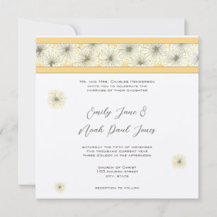 Invitación de boda de diente de león