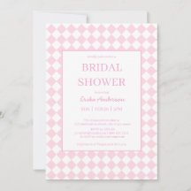 Invitación de boda de diseño clásico rosa claro