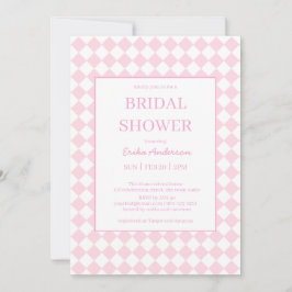 Invitación de boda de diseño clásico rosa claro