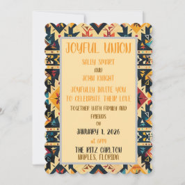 invitación de boda de diseño del suroeste