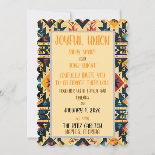 invitación de boda de diseño del suroeste