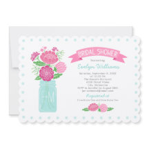 Invitación de boda de ducha nupcial con monograma 