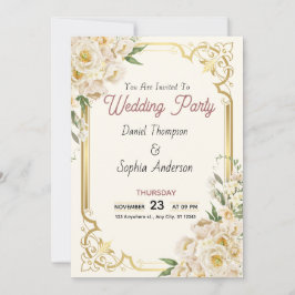 Invitación de Boda de Elegancia Atemporal