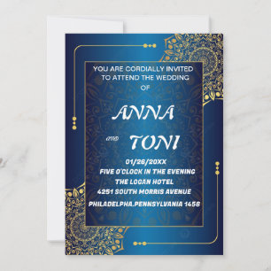INVITACIÓN DE BODA DE ELEGANCIA CLÁSICA