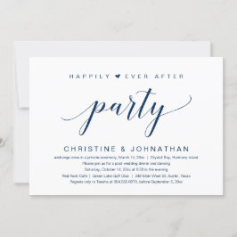 Invitación de Boda de Elopement Party Felices para