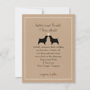 Invitación de boda de English Springer Spaniels