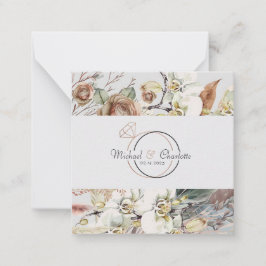 Invitación de boda de estilo boho