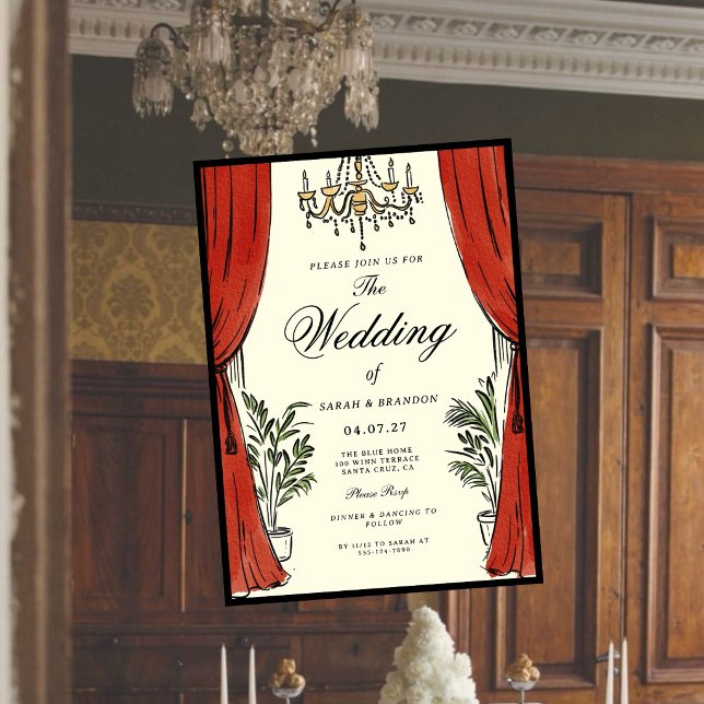 Invitación de Boda de Estilo Clásico de Lujo Elega (Subido por el creador)