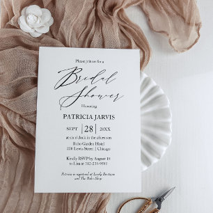 Invitación de boda de estilo minimalista moderno