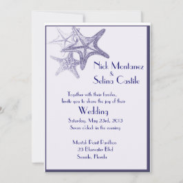 invitación de boda de estrella marina