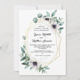 Invitación de boda de eucalipto