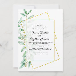 Invitación de boda de eucalipto