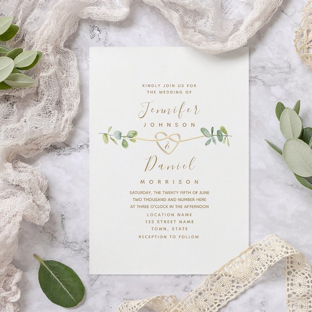 Invitación de Boda de Eucalipto Elegante (Subido por el creador)