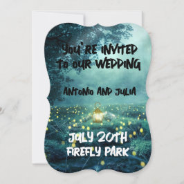 INVITACIÓN DE BODA DE FANTASÍA NOCTURNA EN FIREFLI