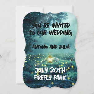 INVITACIÓN DE BODA DE FANTASÍA NOCTURNA EN FIREFLI