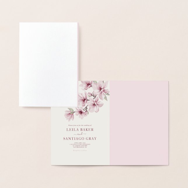 Invitación de boda de flor de cerezo de primavera (Demostración)