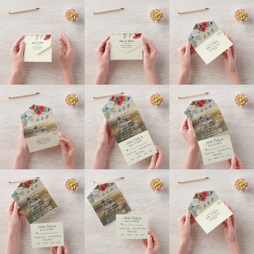 INVITACIÓN DE BODA DE FLORA REDOSO