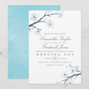 Invitación de Boda de Flores de Cerezo