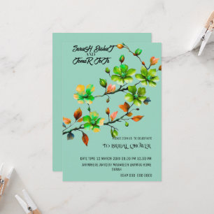 Invitación de boda de flores silvestres de verano 
