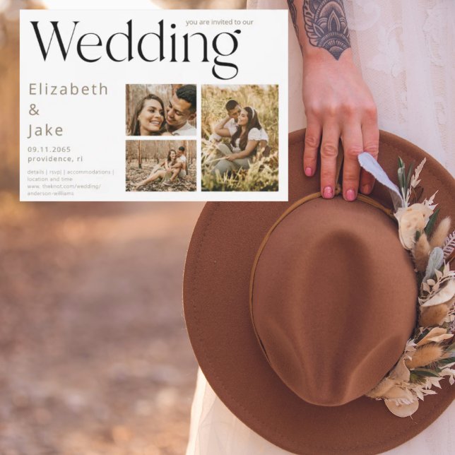 Invitación de Boda de fotografía de colección cont (Subido por el creador)