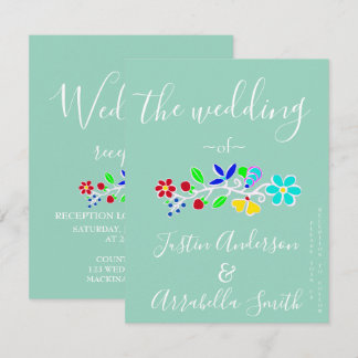 Invitación de Boda de Fresa Floral Anishinaabe