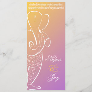 Invitación de Boda de Ganesha :: Frambuesa