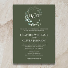 Invitación de boda de Garden Greenery Eucalyptus S