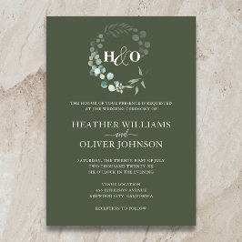 Invitación de boda de Garden Greenery Eucalyptus S