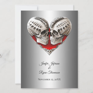 invitación de boda de Halloween