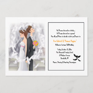 Invitación de boda de Halloween