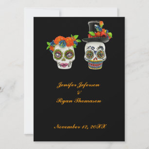 invitación de boda de Halloween