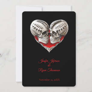 invitación de boda de halloween