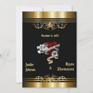 invitación de boda de halloween