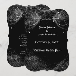 invitación de boda de Halloween