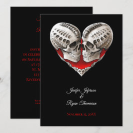 invitación de boda de Halloween