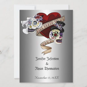 invitación de boda de Halloween