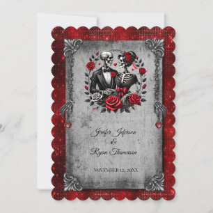 invitación de boda de halloween