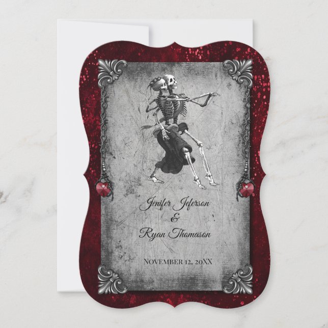 invitación de boda de halloween (Anverso)