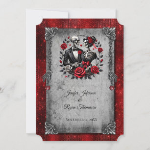 invitación de boda de halloween