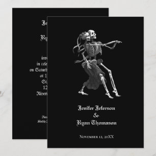 invitación de boda de Halloween