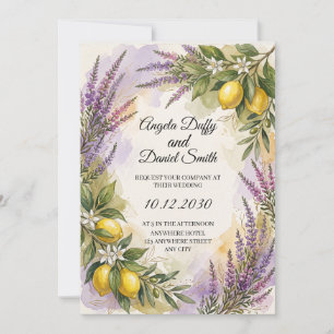 Invitación de boda de herencia italiana escocesa